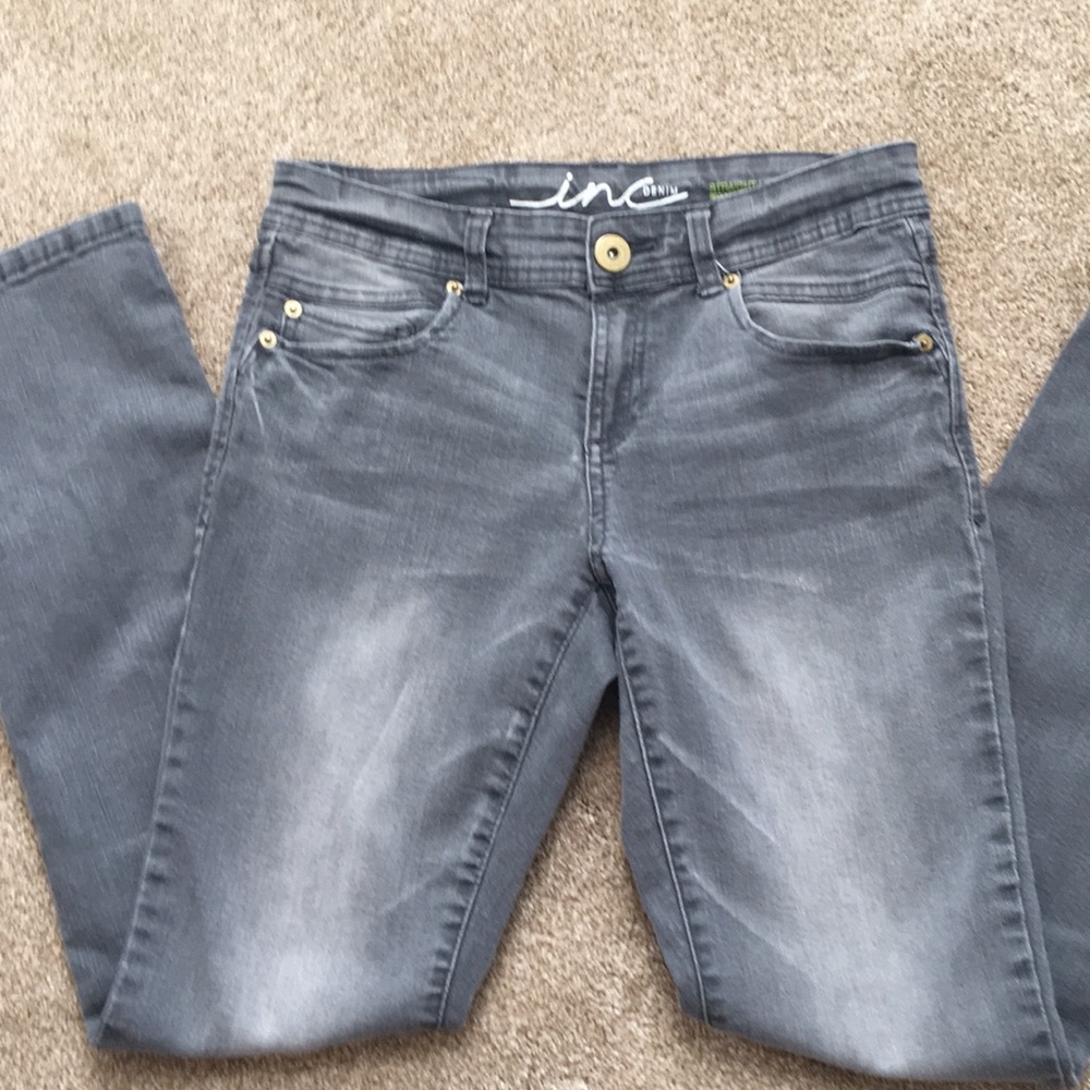 6P Grey Straight Leg Jeans